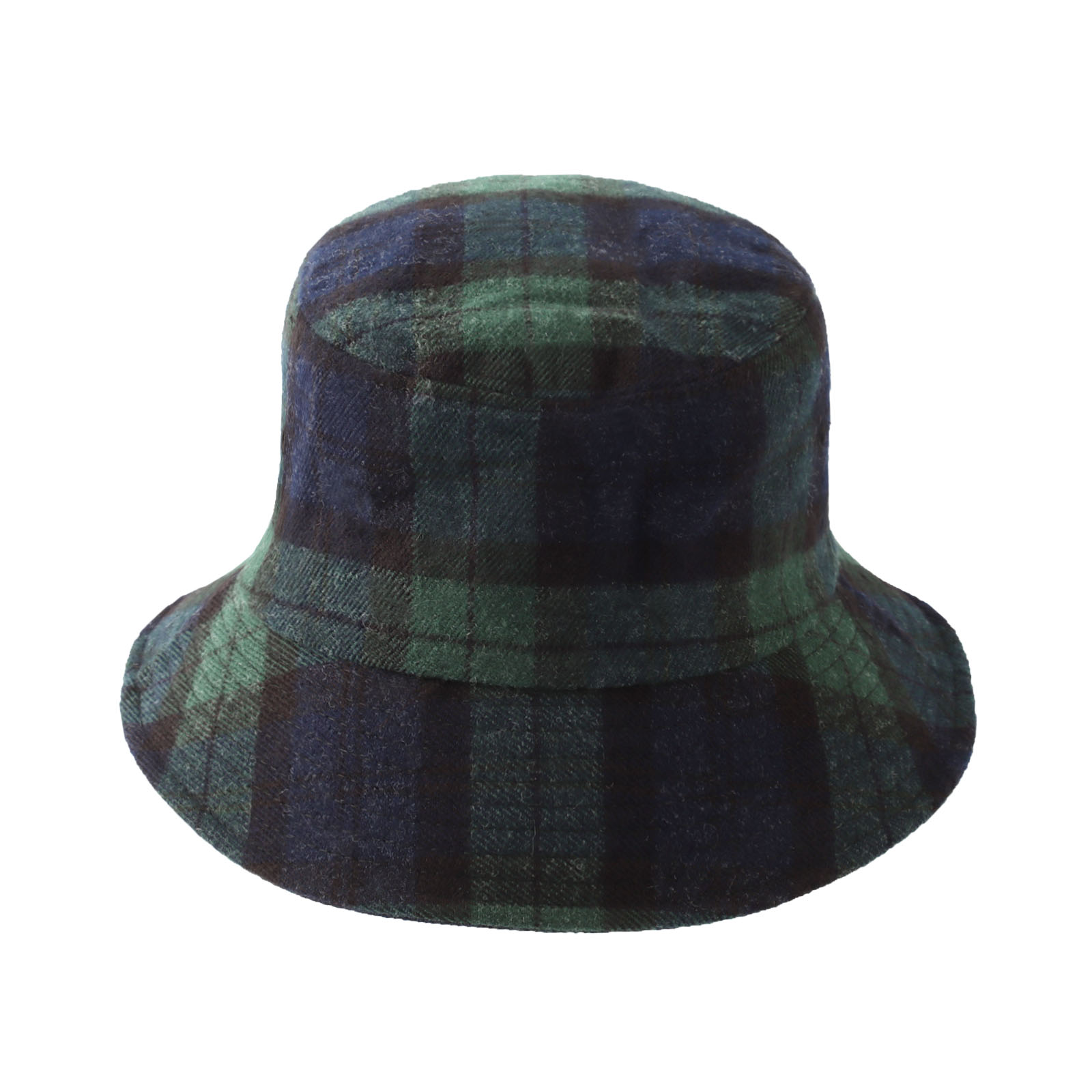 WITHMOONS Wool Plaid Tartan Bucket Fedora Hat Winter Check Cap KRB1292 ...
